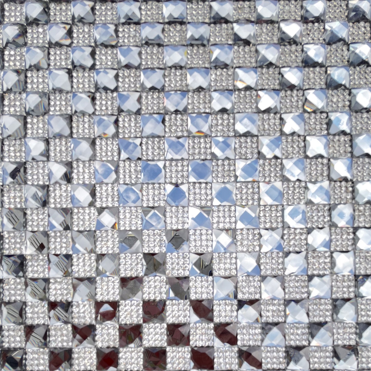 Belagio Enterprises Glass & Rhinestone Sheet – Gunmetal – 15 3/4" x 9 1/2" | Style BRST-13