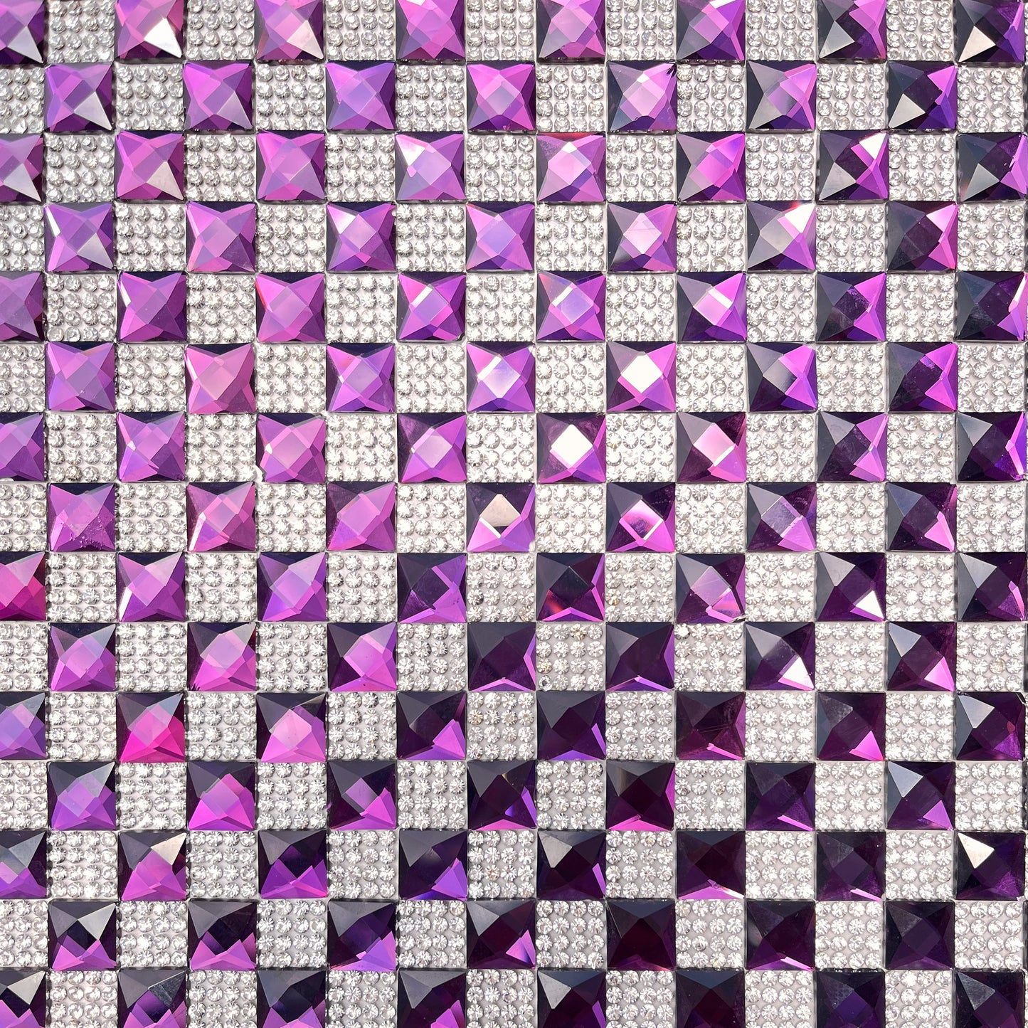 Belagio Enterprises Glass & Rhinestone Sheet – Purple – 15 3/4" x 9 1/2" | Style BRST-13