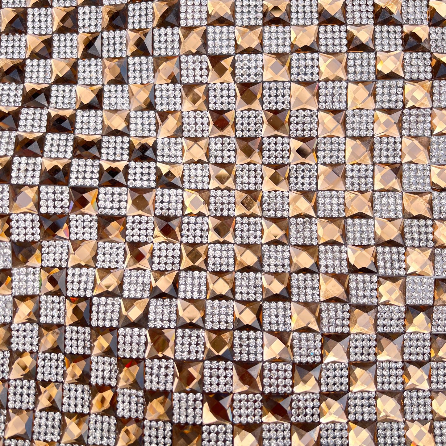 Belagio Enterprises Glass & Rhinestone Sheet – Sable – 15 3/4" x 9 1/2" | Style BRST-13