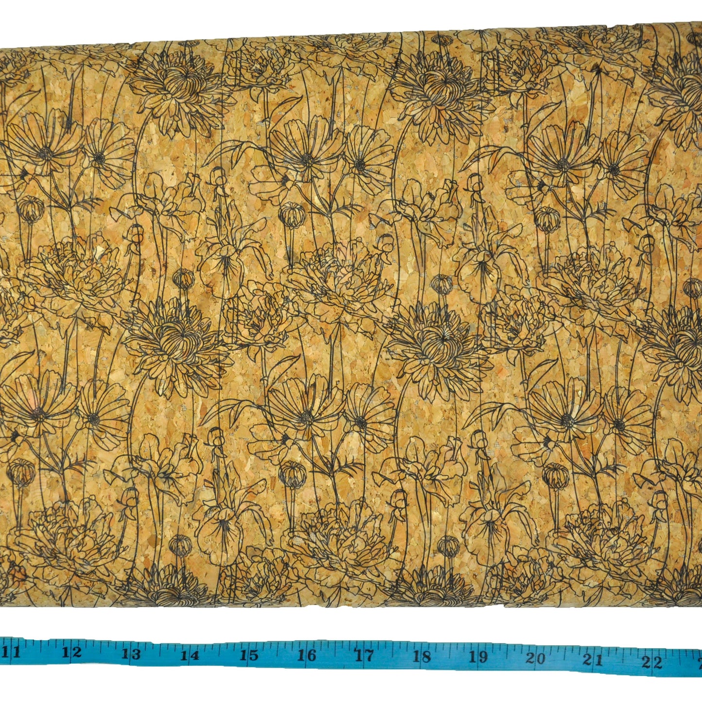 Cork Fabric 25" Wide Sketch Print - 15 Yards (B25C-1017)
