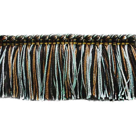 Harmony Collection 2" Brush Fringe (25 YD ROLL) in Grey/Brown - BF-1459-11-06