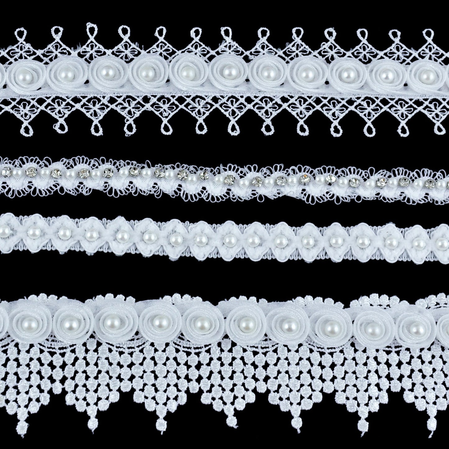 Venice Lace Trim with Swirl Design - 2" Width (14.5 YDS)-BPV-300