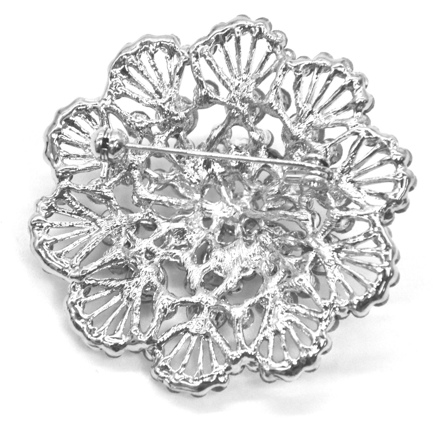 Rhinestone Brooch - 2 " wide x 2 " long - BW-135