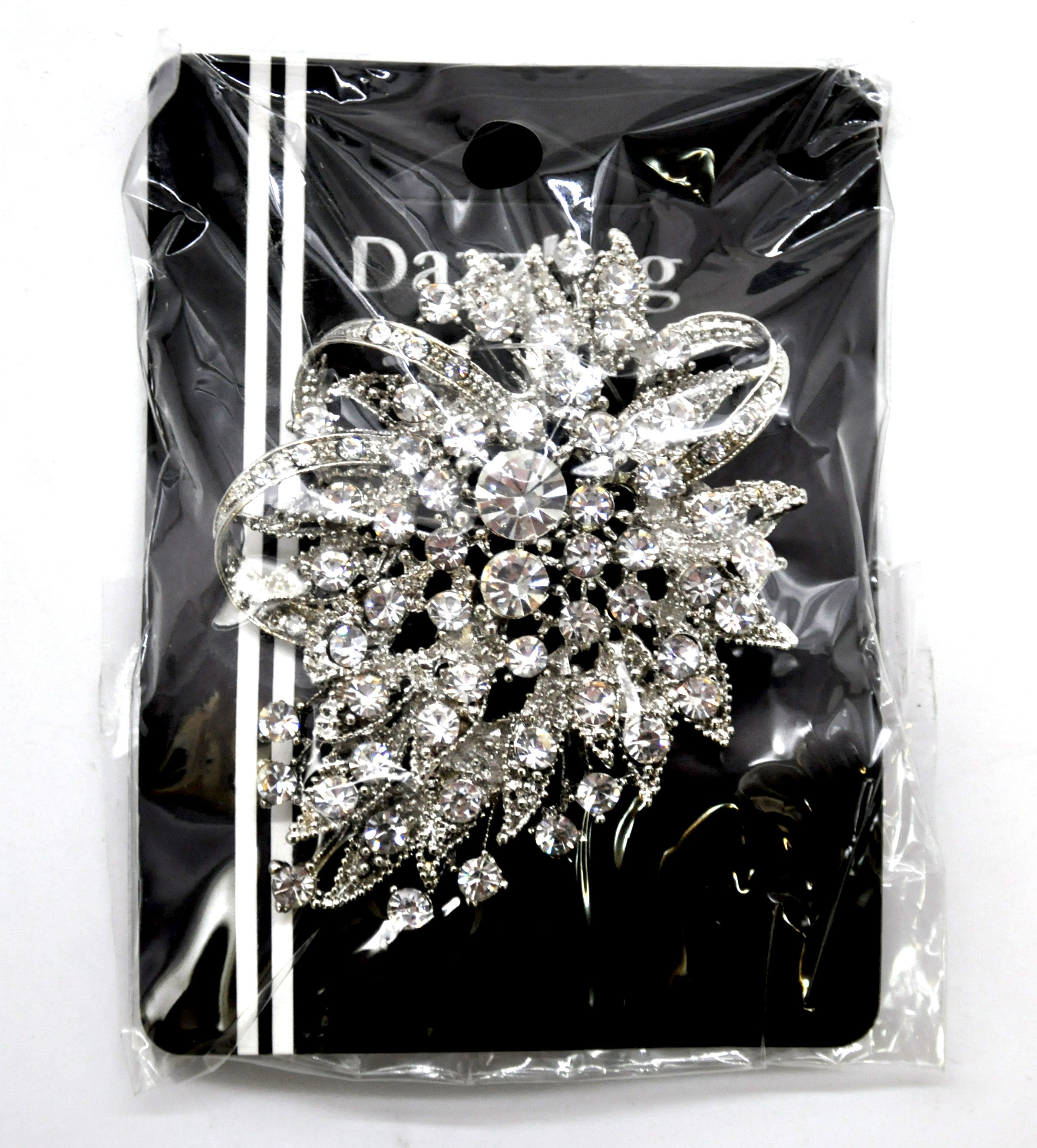 Rhinestone Brooch - 2 1/2