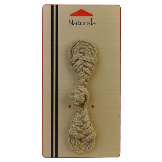 Belagio Enterprises - 5" x 1" Naturals Jute Frog Closure | Sewable Rustic Garment Closure.