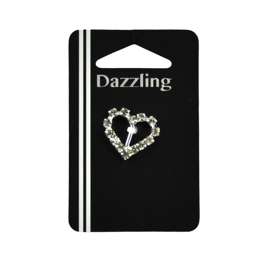 Belagio Enterprises - 3/4" x 3/4" Dazzling Rhinestone Buckle (6pcs Per Order)- BBR-107 Silver