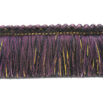 Harmony Collection 2" Brush Fringe (25 YD ROLL) in Black/Purple - BF-1459-02-26