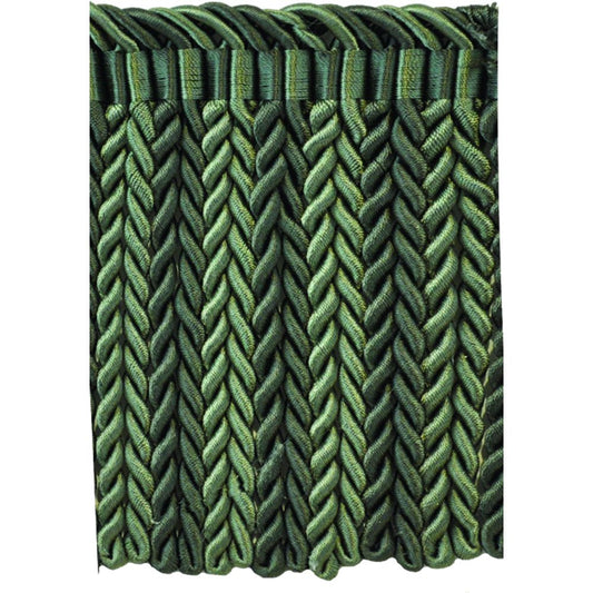 6" Bullion in Variated Sage Green, 5-Yard Roll - Luxury Decorative Fringe for Drapery, Upholstery and Home Decor