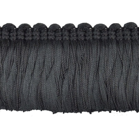 Colors Collection 2" Brush Fringe (25 YD ROLL) in Black - BF-4018-02
