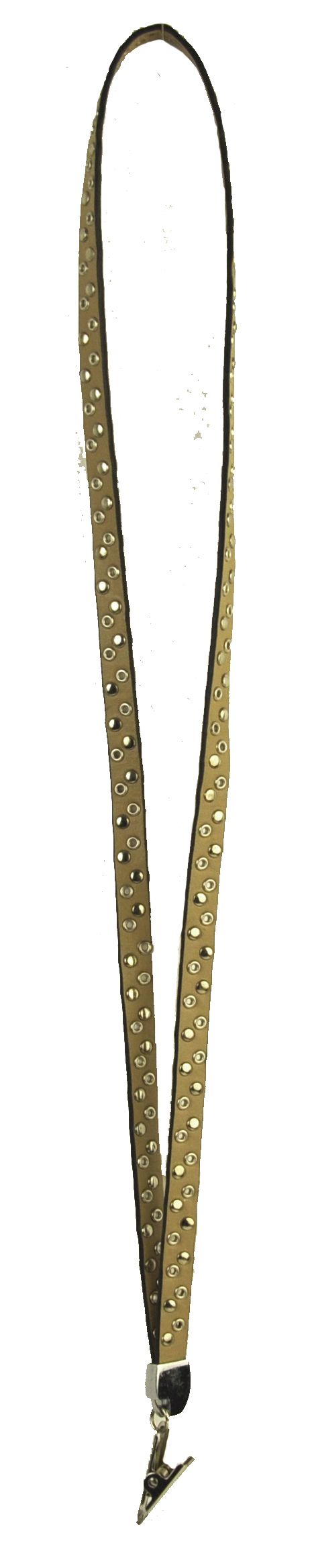 1 pc Studded Pleather Lanyard - BLN-801