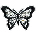 Assorted Applique Silver Butterfly - 12pc Pack BM-5502