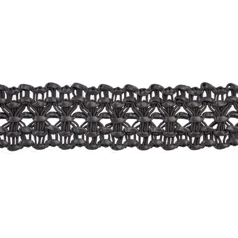 Faux Leather Woven Braid- 1 3/8" width -BR-7181-02