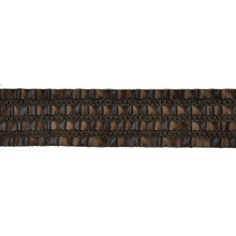 Faux Leather Woven Braid- 1 3/4" width -BR-7186-66