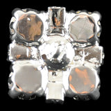 Rhinestone Buttons (6 PCS) - 3/4" wide - BRB-114
