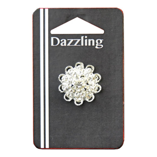 Rhinestone Buttons (sold per piece) - 3/4" wide - BRB-155
