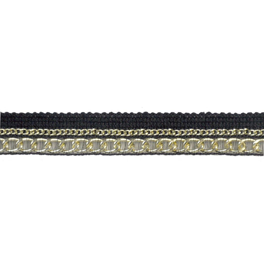 Metallic Chain Trim - 7/8" width (10 YDS)-BTC-53