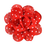 Polka Dot Flower Clip-on-- 5 1/2" wide - BU-302-22