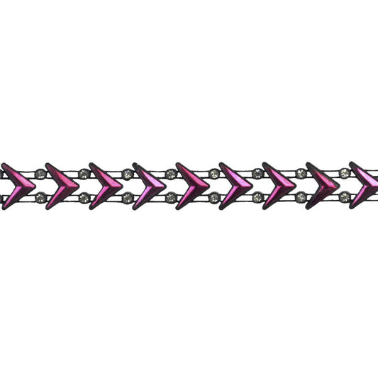 Belagio Enterprises - 5/8" Width Rhinestone Trim (10 Yard Roll) - BR-423-42 Fuchsia