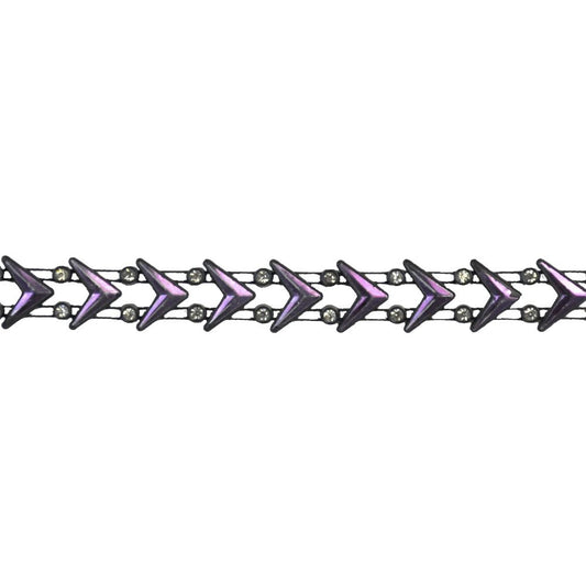 Belagio Enterprises - 5/8" Width Rhinestone Trim (10 Yard Roll) - BR-423-26 Purple